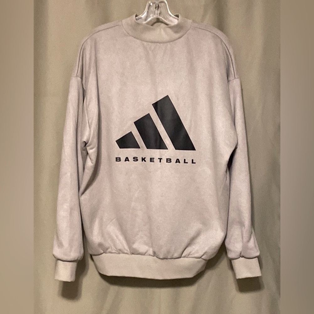 Adidas Basketball Crew Sweatshirt Halo Green Remember the Why Chapter 1 XL